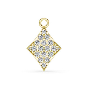 Diamond and gold Charm