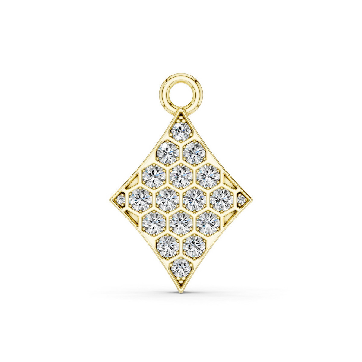 Diamond and gold Charm