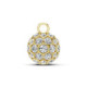 Diamond and gold Charm