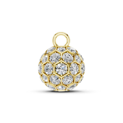 Diamond and gold Charm