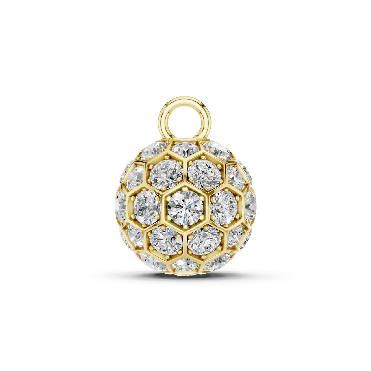 Diamond and gold Charm