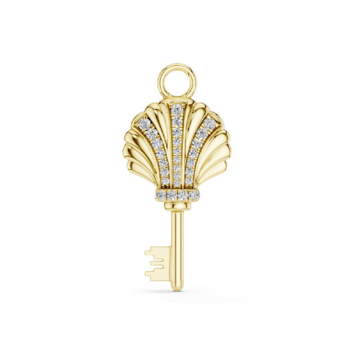 Diamond and gold Charm