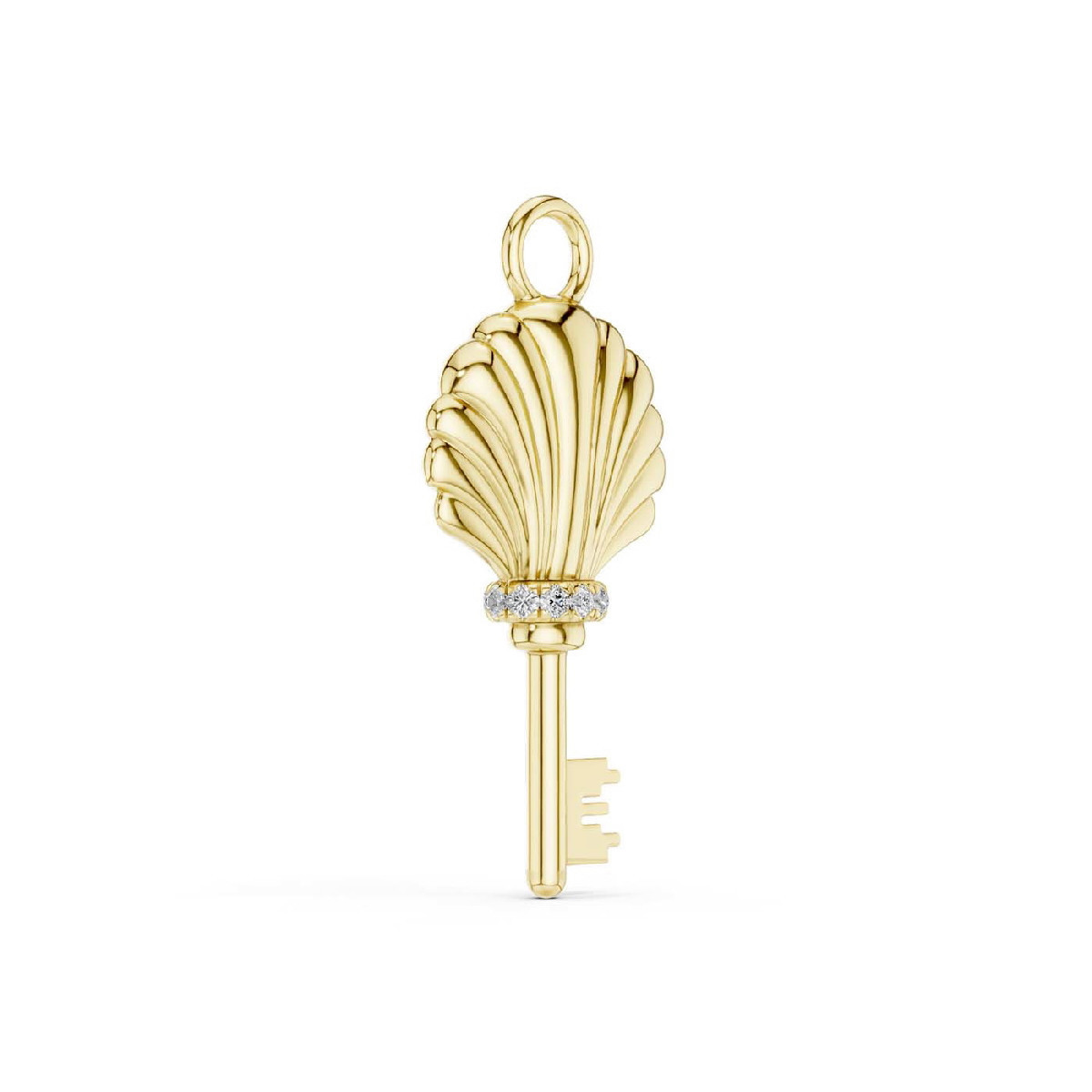 Diamond and gold Charm