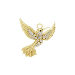 Diamond and gold Charm