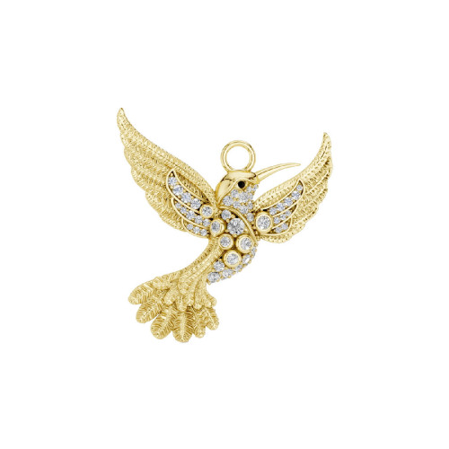 Diamond and gold Charm