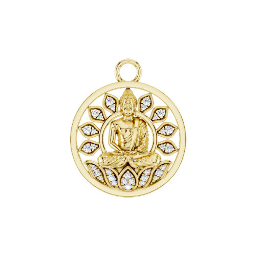 Diamond and gold Charm