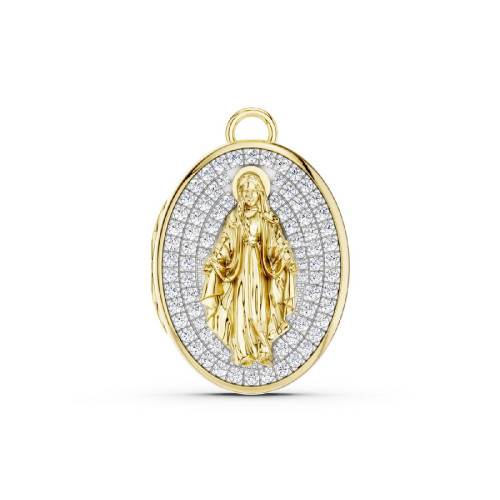 Diamond and gold Charm