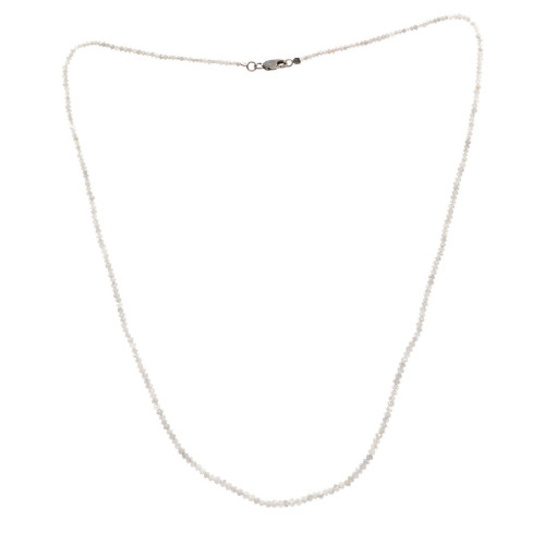 Collar diamantes grises