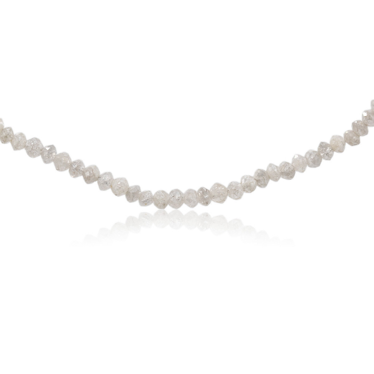 Collar diamantes grises