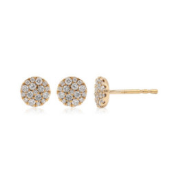 Pendientes oro y diamantes