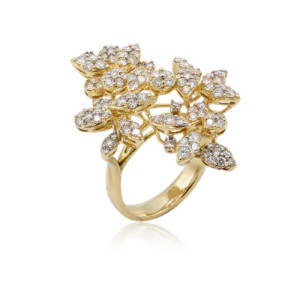 Anillo oro y diamantes
