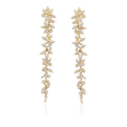 Pendientes oro y diamantes