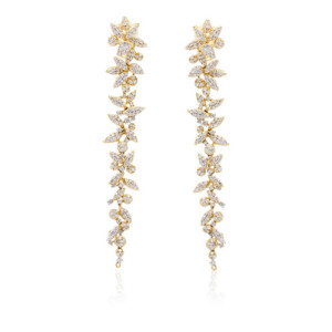 Pendientes oro y diamantes