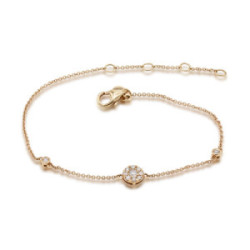 Pulsera oro y diamantes