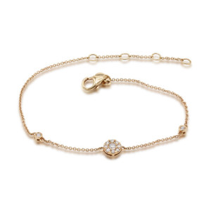 Pulsera oro y diamantes