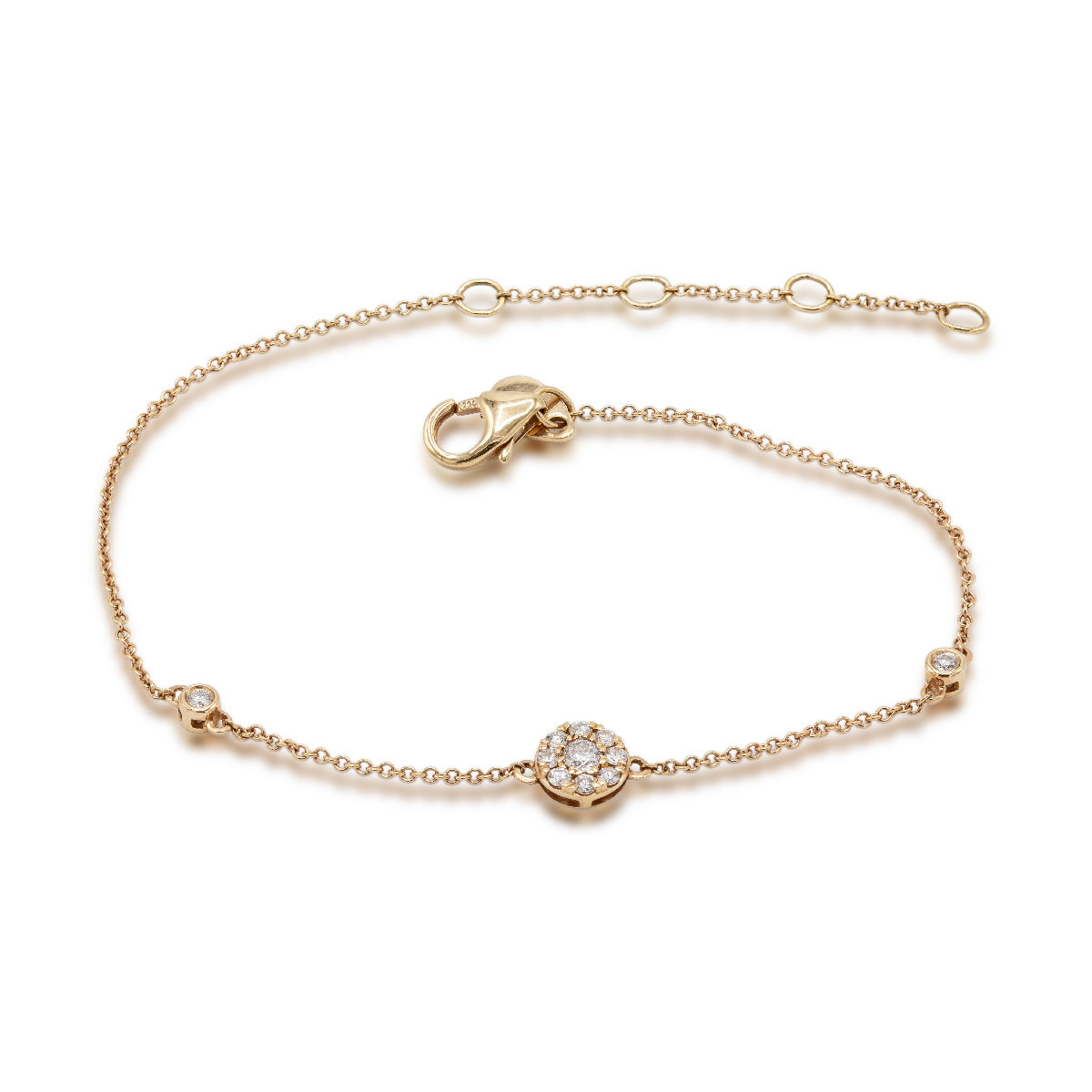 Pulsera oro y diamantes