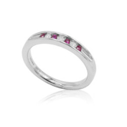 Anillo oro y rubí