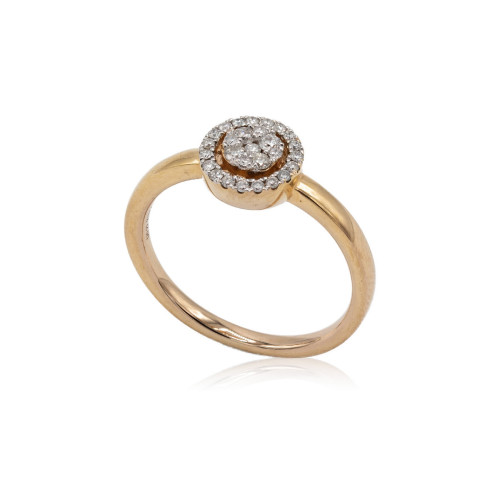 Anillo oro y diamantes