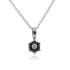 Colgante diamante negro