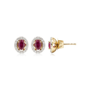 Pendientes rubí