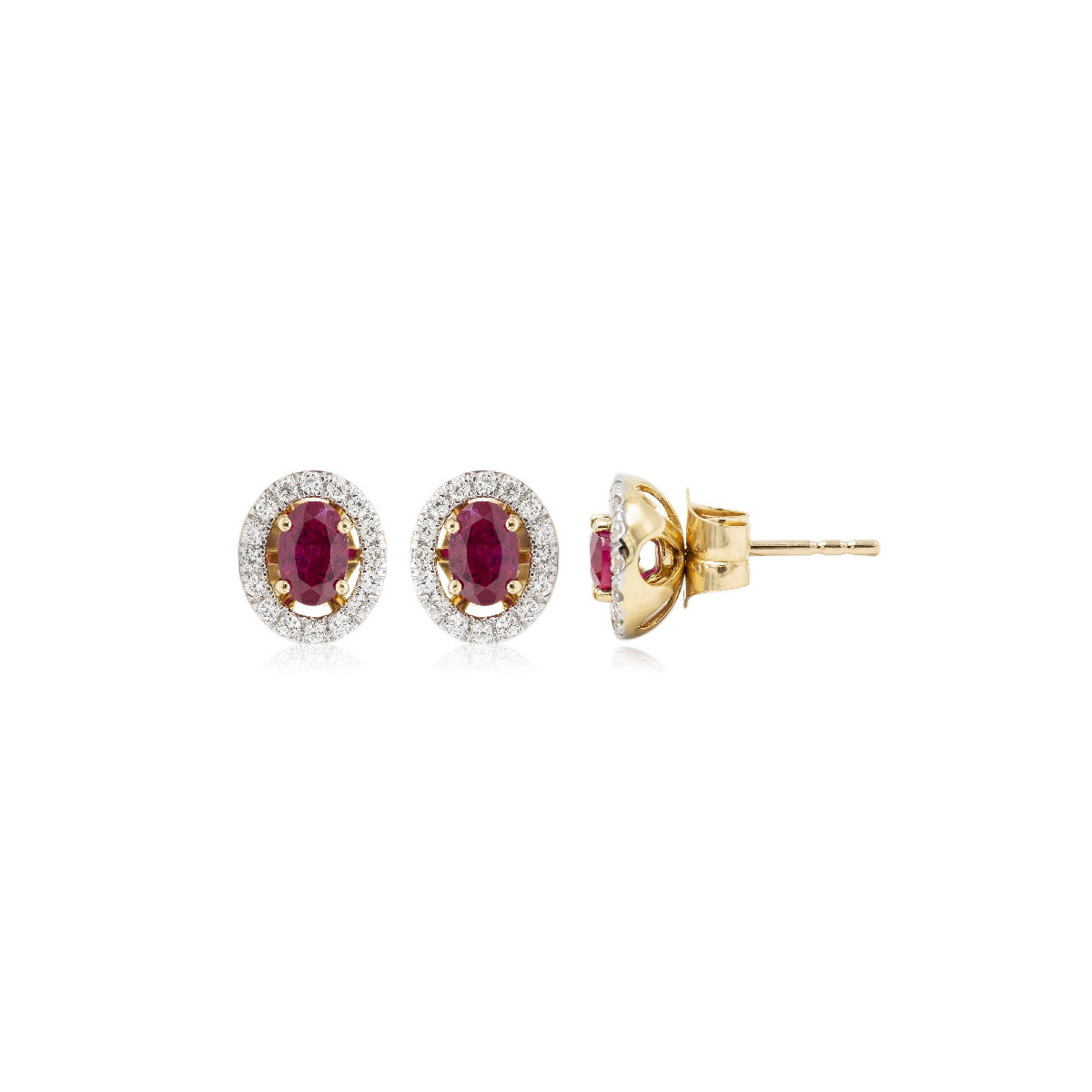 Pendientes rubí