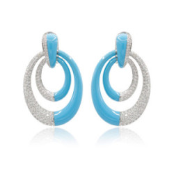 Pendientes oro y diamantes