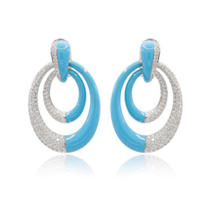 Pendientes oro y diamantes