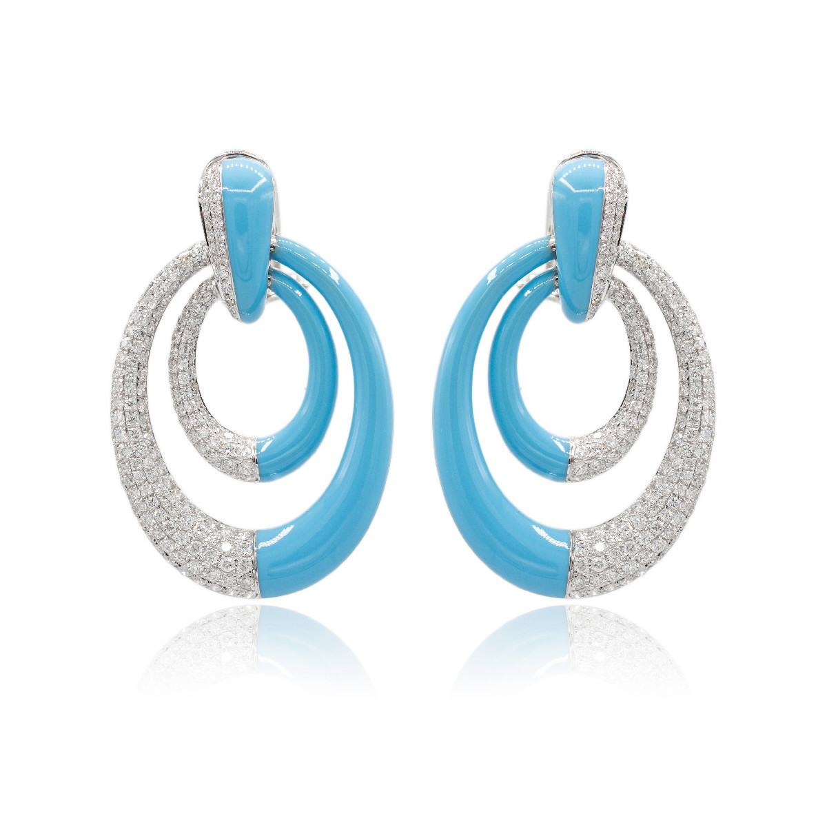 Pendientes oro y diamantes