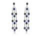 Pendientes diamantes y zafiros