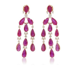 Pendientes Rubí