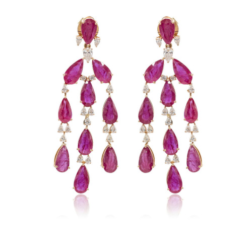 Ruby earrings