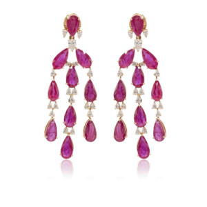 Pendientes Rubí