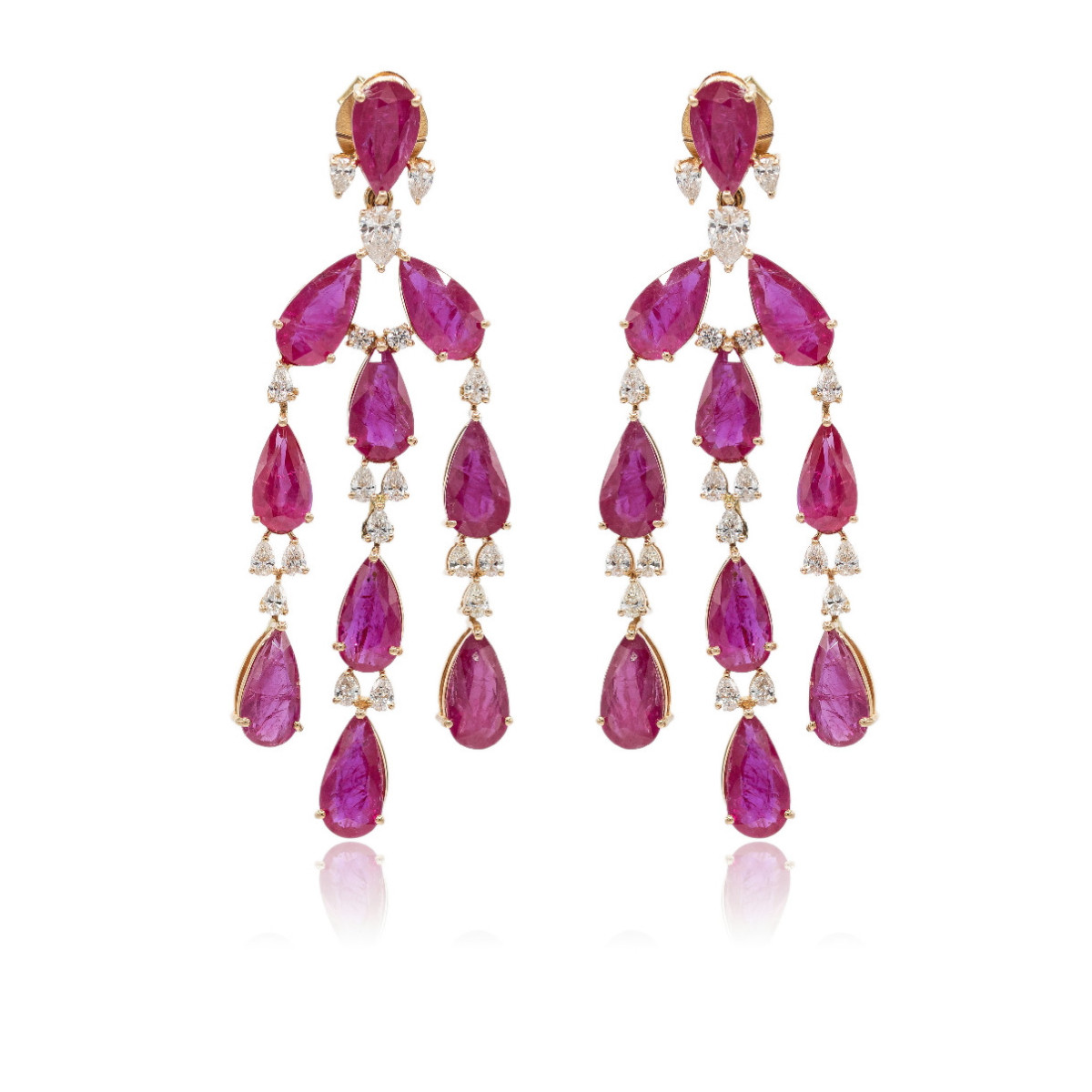 Pendientes Rubí