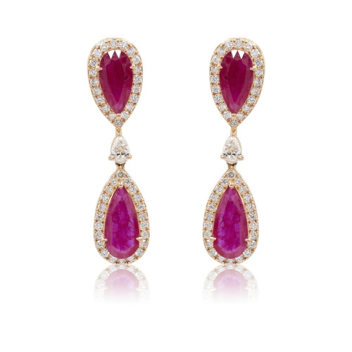 Ruby earrings