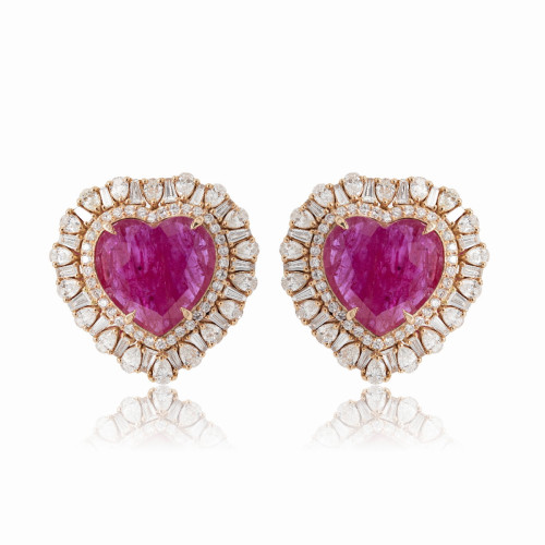 Ruby earrings