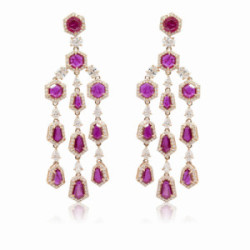 Ruby earrings