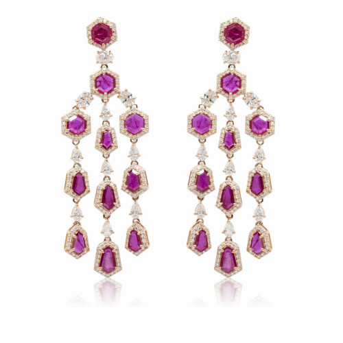 Ruby earrings