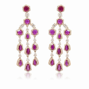 Ruby earrings