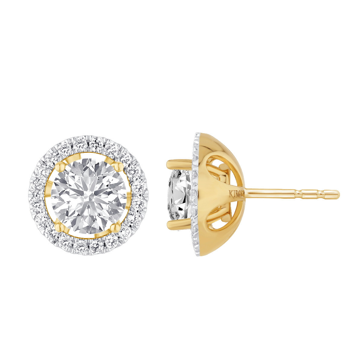 Semimount Lab-Grown earrings