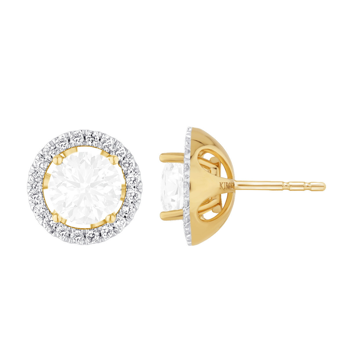 Semimount Lab-Grown earrings