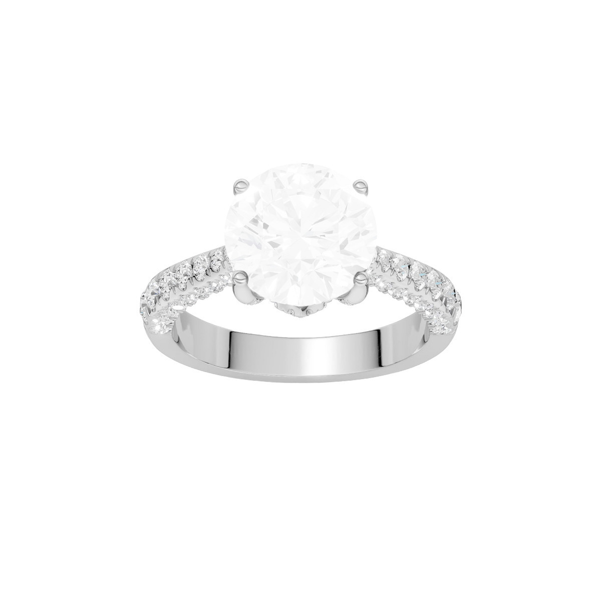 Anillo semimontura Diamante Lab-Grown