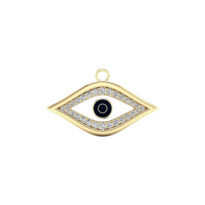 Gold and diamond charm