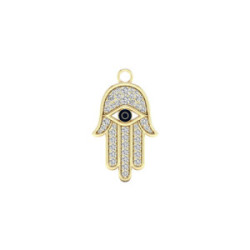 Gold and diamond charm