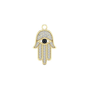 Gold and diamond charm