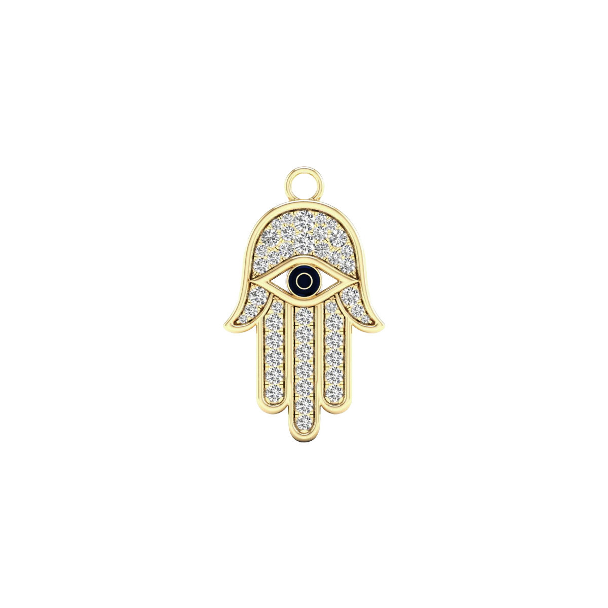 Gold and diamond charm