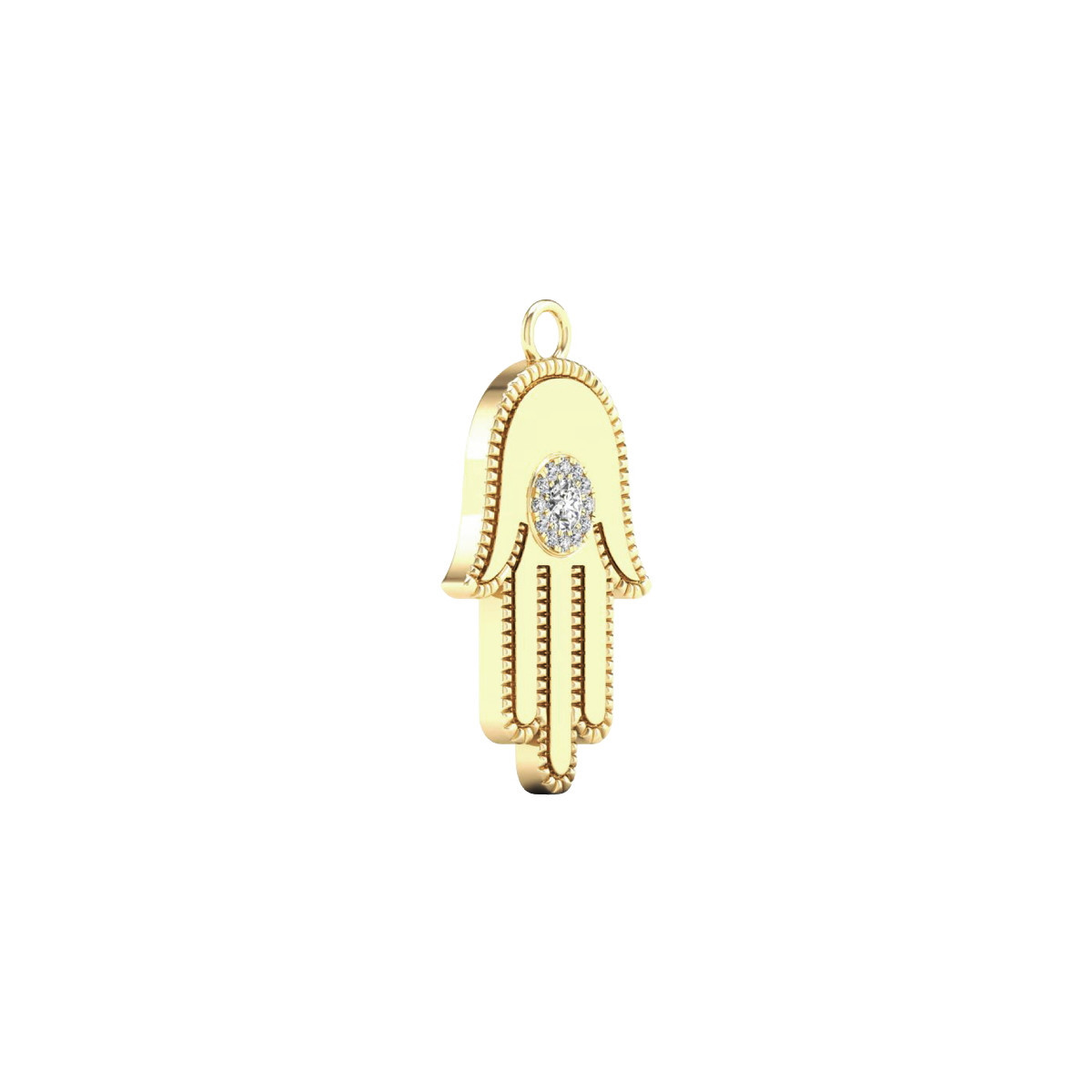 Gold and diamond charm