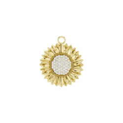 Gold and diamond charm