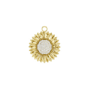 Gold and diamond charm