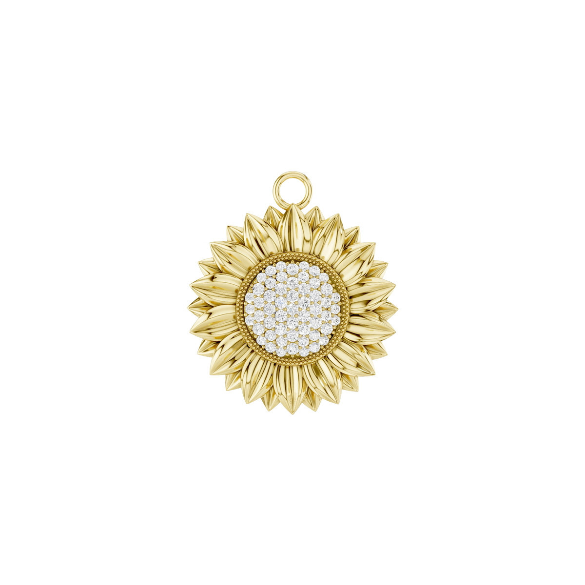Gold and diamond charm