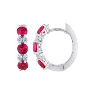 Ruby earrings